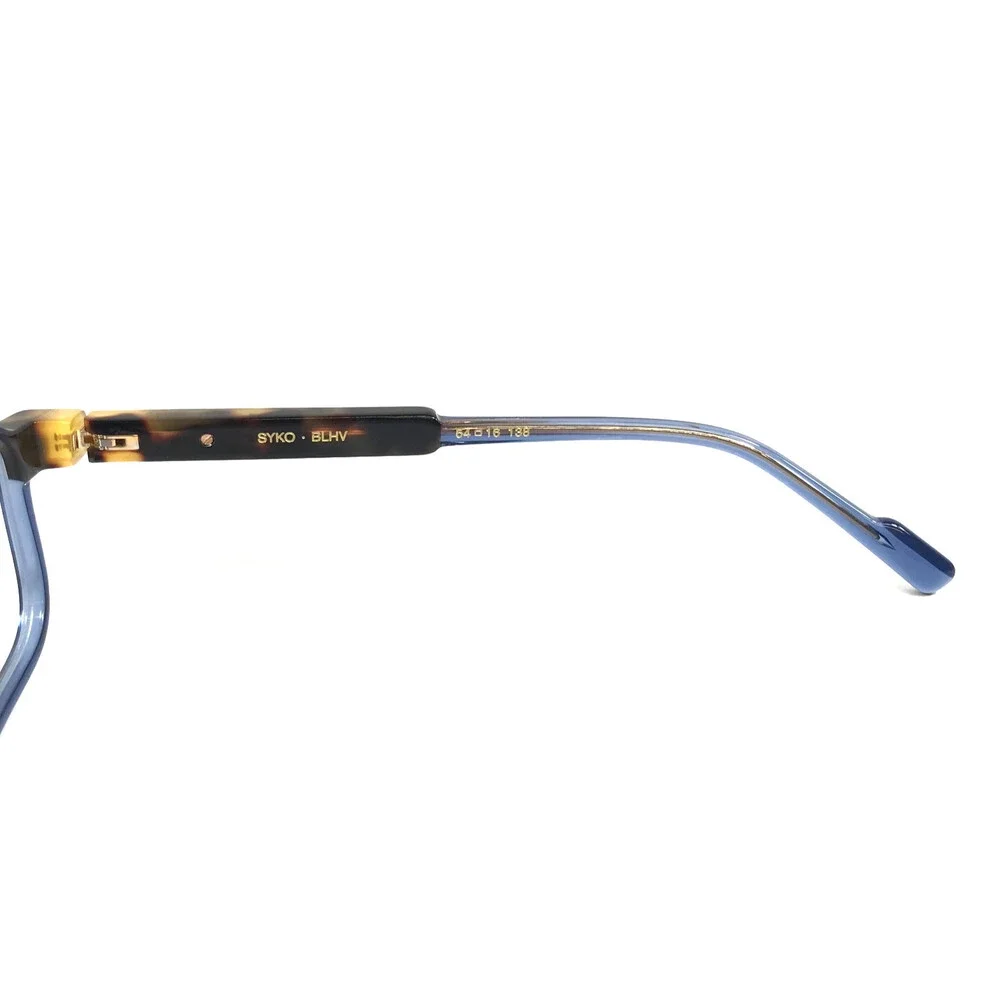 Etnia Barcelona Eyeglasses Frames SYKO BLHV Blue Havana Full Rim 54-16-138